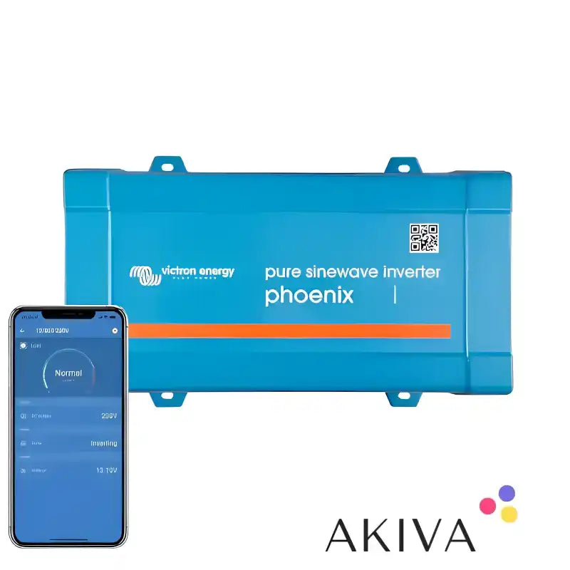 Blue Phoenix Inverter 12/375 230V VE.Direct IEC with phone status display for off-grid power solutions