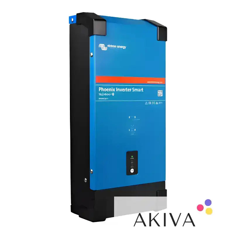 Blue and black Phoenix Inverter 24/1600 230V Smart for off-grid power solutions