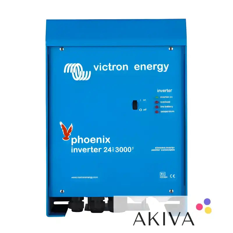 Blue Victron Phoenix Inverter 24/3000, ideal for off-grid power solutions