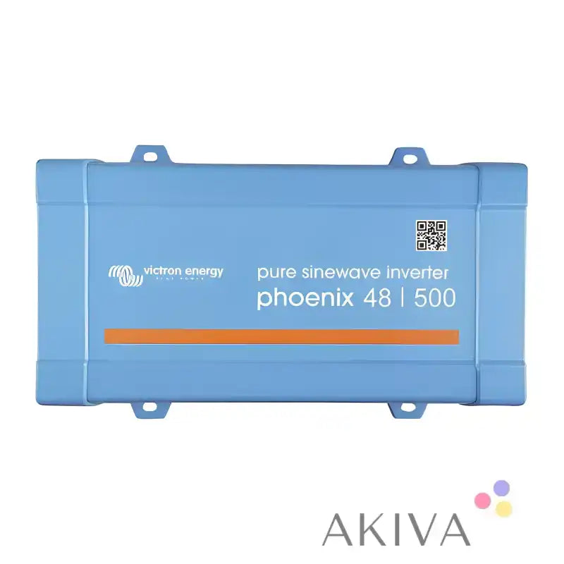 Light blue Victron Phoenix Inverter 48/500 case for off-grid power solutions