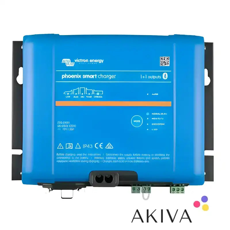 Blue Victron Energy Phoenix Smart IP43 Charger 24/25(1+1) for efficient battery charging