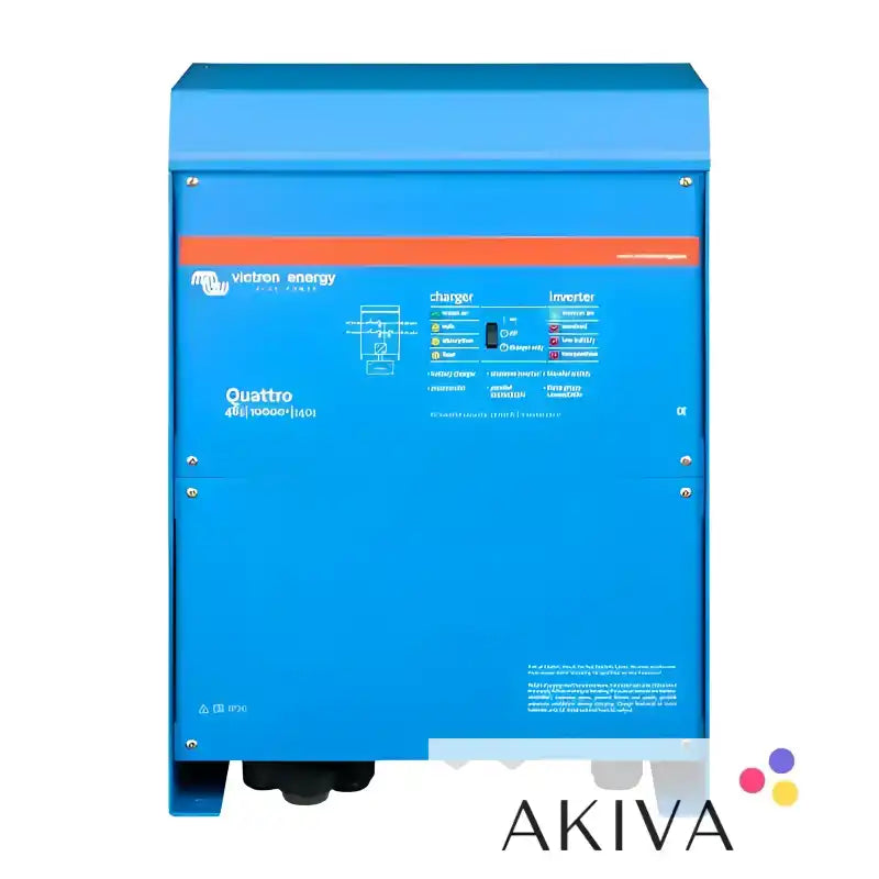 Blue Victron Energy Quattro inverter/charger for 120V VE.Bus applications