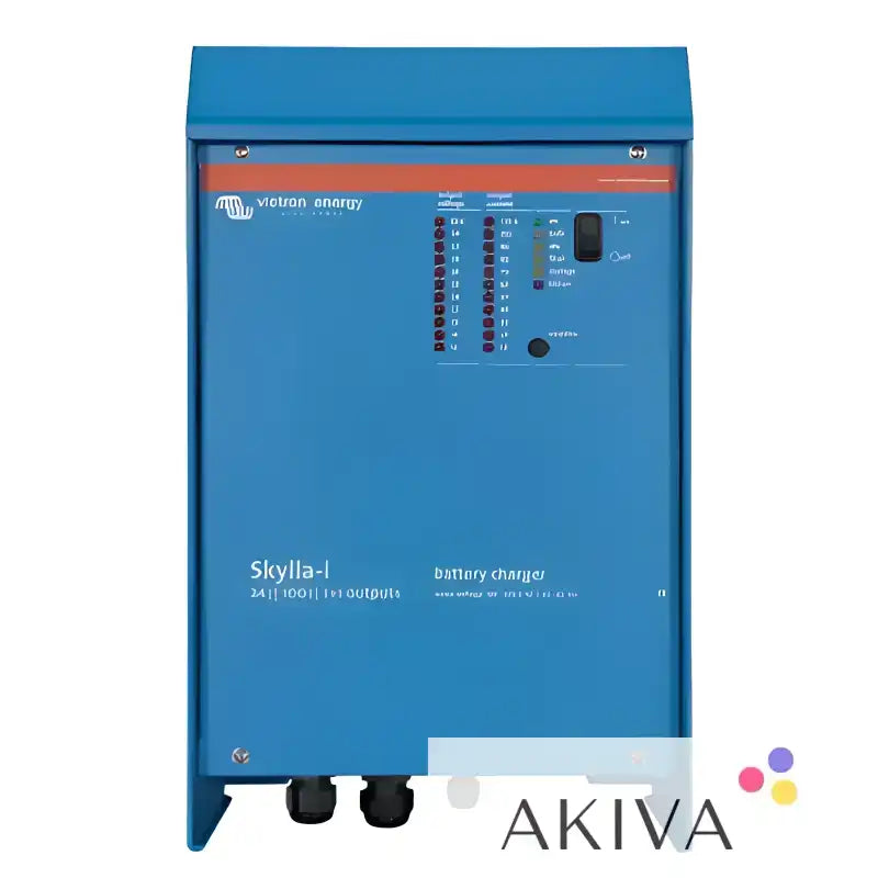Blue Skylla-i 24/100(1+1) 230V battery charger with indicator lights for off-grid power solutions