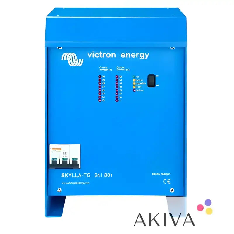 Blue Victron Energy Skylla-TG 24/80(1+1) 230V battery charger for off-grid power solutions