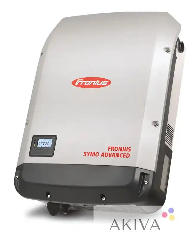 White Fronius Symo Advanced 15.0-3-M LITE solar inverter for off-grid power solutions