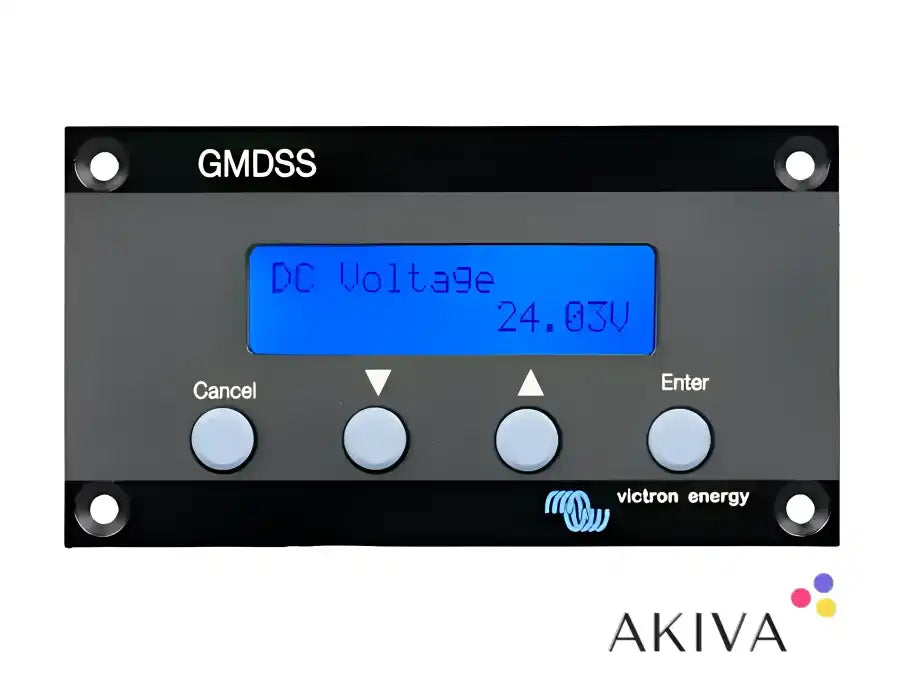 Black electronic display panel of VE.Net GMDSS panel for reliable maritime communication