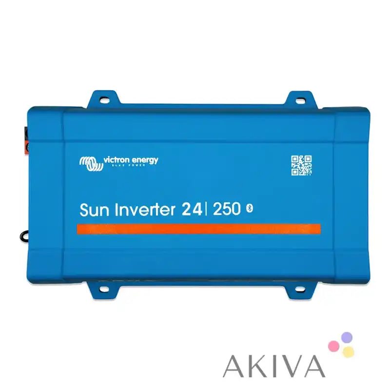 Victron energy sun inverter 12/250-15 iec blue plastic with orange stripe and qr code for off-grid power solutions