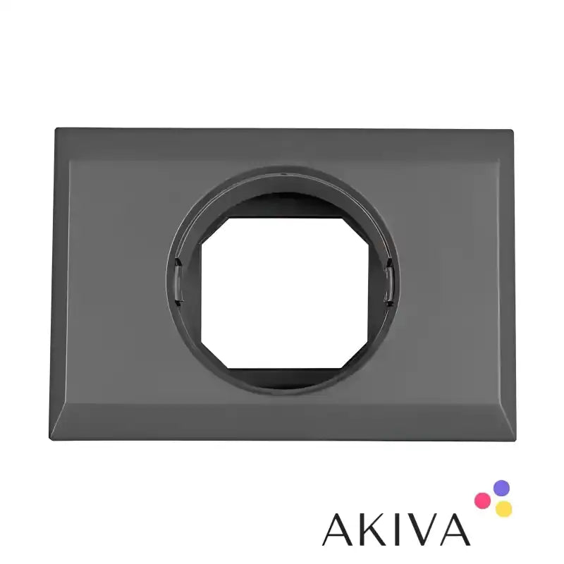 Gray electrical outlet cover for Wall Mounted Enclosure for BMV or MPPT Control