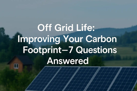 House with the text 'Improve your carbon footprint' above it.