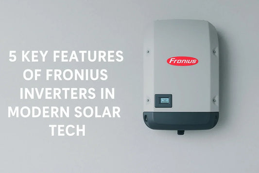 grey background with text and a fronius inverter