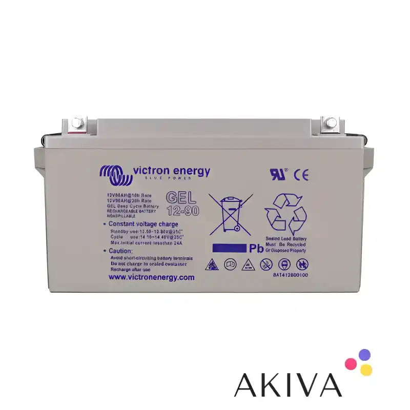 Victron Energy GEL 12-90 battery in 12V/90Ah Gel Deep Cycle Batt for reliable performance