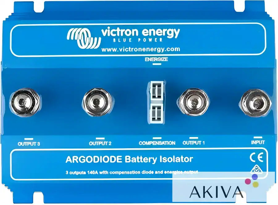 Blue Argodiode battery isolator for Argodiode 140-3AC batteries 140A retail setup