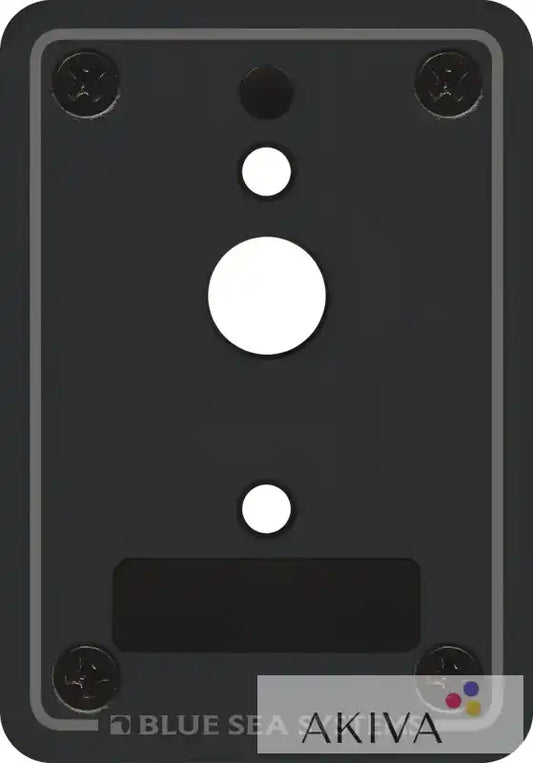 Blue Sea Systems BSS Panel Blank A-series black mounting plate with cutouts
