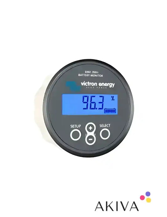 Round Battery Monitor BMV-700H with digital display for accurate battery monitoring