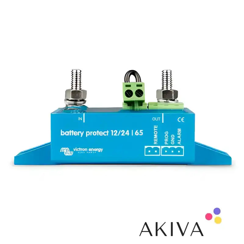 Blue BatteryProtect 12/24V-65A device for off-grid power solutions by Victron Energy