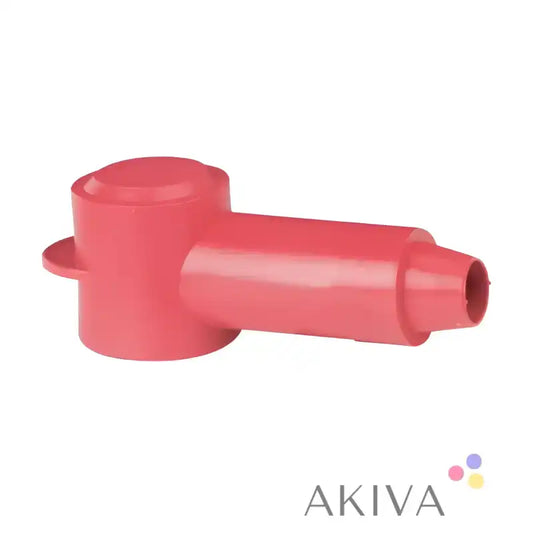 Red plastic electrical wire connector from Blue Sea Systems BSS Cable Cap 1x.500 Stud Red