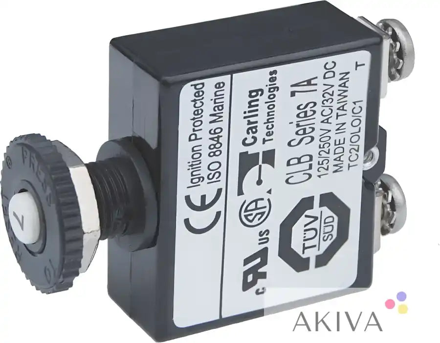 Blue Sea Systems 7A CLB series marine circuit breaker back view