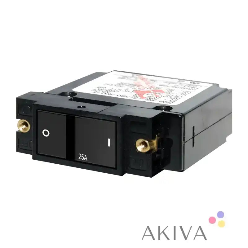 Blue Sea Systems flat rocker 25A double-pole circuit breaker back view