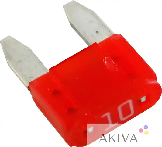 Red automotive fuse from Blue Sea Systems BSS Fuse ATM 10A for vehicle electrical safety