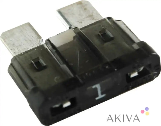 Blue Sea Systems 1A ATO/ATC fuse with black plastic dual-connector and white marking