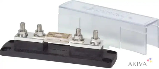 Black fuse block with clear cover for Blue Sea Systems fuse block and marine safety