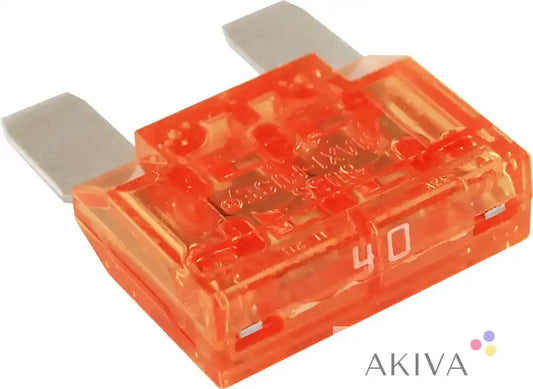 Orange automotive fuse with metal terminals for Blue Sea Systems BSS Fuse MAXI 40A