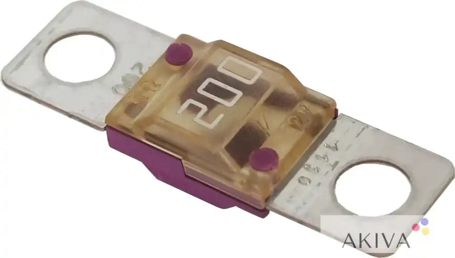 Blue Sea Systems BSS MIDI 200A 200-amp 12V fuse, amber body purple base