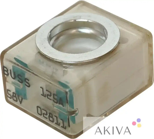 Transparent Buss fuse with metal ring for Blue Sea Systems BSS Fuse Terminal 125A