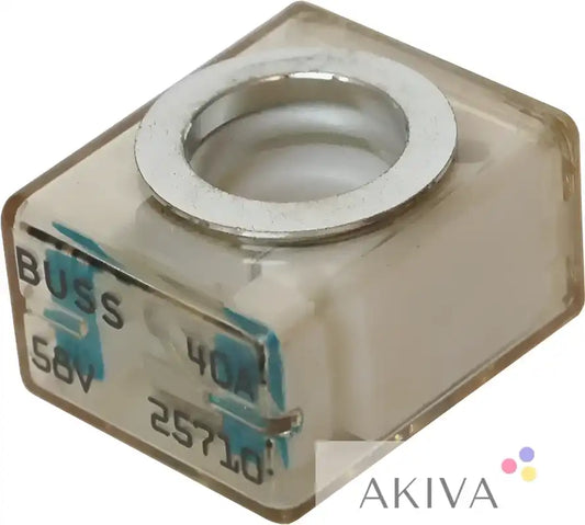 Transparent square fuse with metal ring for Blue Sea Systems BSS Fuse Terminal 40A