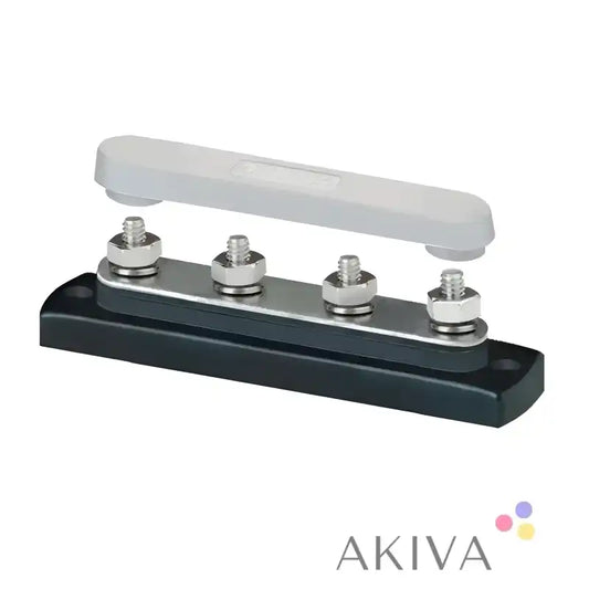 Blue Sea Systems MiniBus 4x#10-32 common bus bar with cover for electrical panels