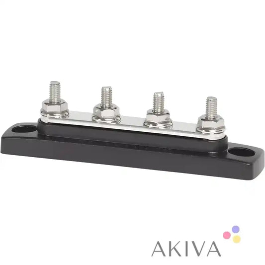 Four-terminal bus bar by Blue Sea Systems for electrical distribution and safety