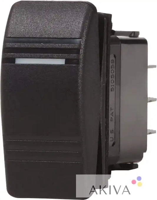 Black rocker switch for Blue Sea Systems BSS Switch Contura SPDT On-Off-On Black Bilge