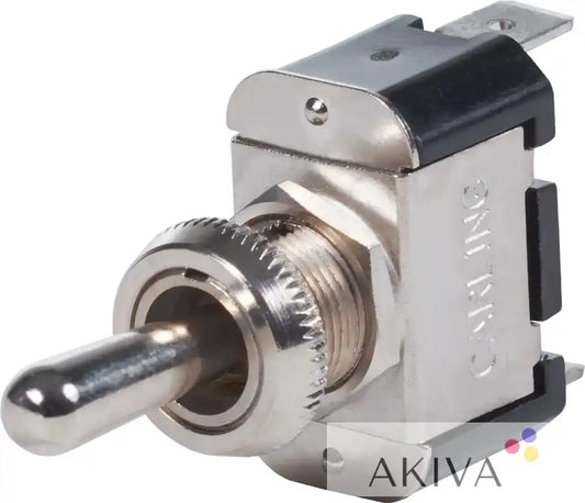 Blue Sea Systems WeatherDeck toggle switch with silver Carling toggle