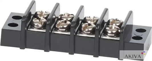 Black terminal block with screws for Blue Sea Systems BSS Terminal Block Ind 4circ 20A