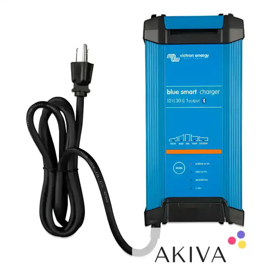 Blue Smart IP22 Charger 12/30 with power cord for 120V NEMA 5-15 connectivity