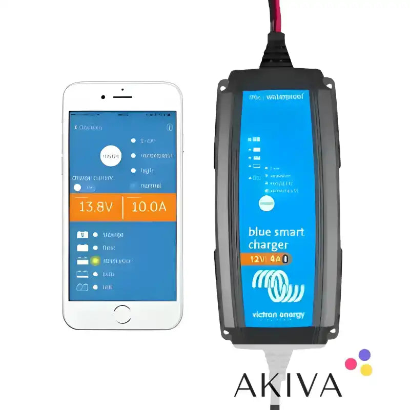 Blue Smart IP65 Charger 24/13 with smartphone interface and 230V CEE compatibility