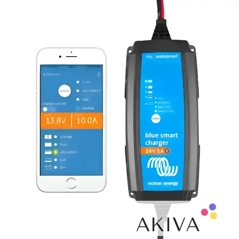 Blue Smart IP65 Charger 24/5(1) 230V CEE with waterproof feature for safe charging
