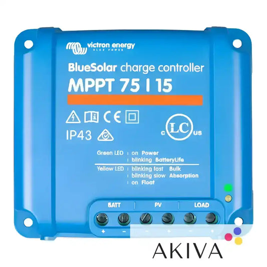 BlueSolar MPPT 75/15 Retail solar charge controller for off-grid power solutions