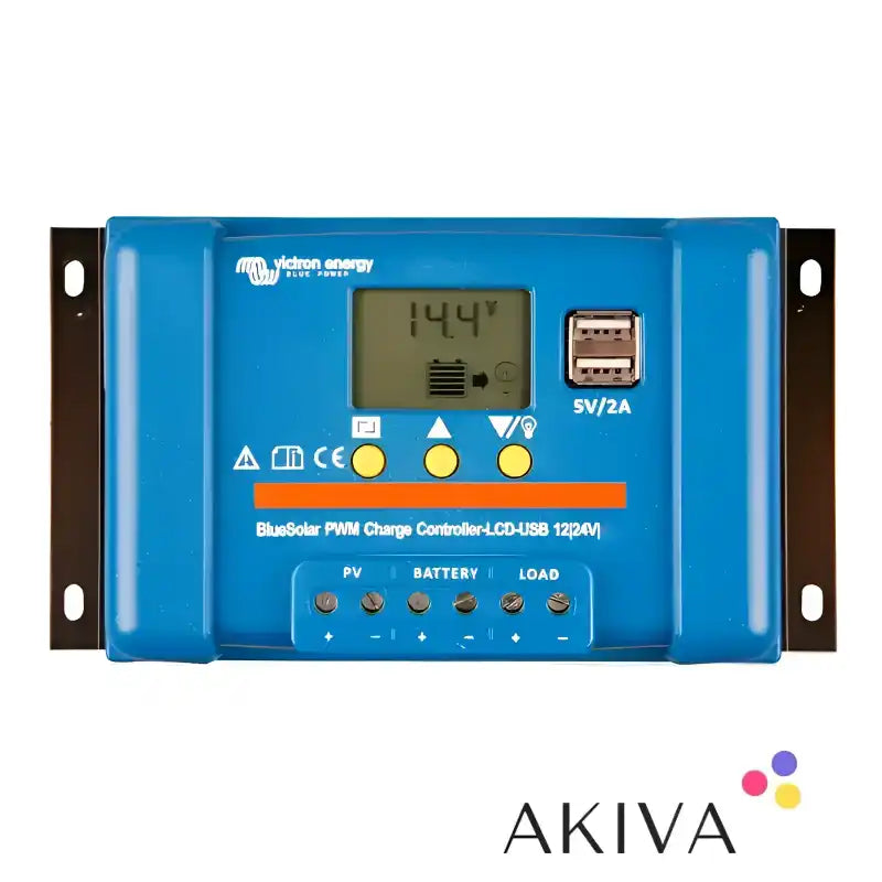 BlueSolar PWM-LCD&USB 12/24V-30A solar charge controller with LCD display and USB ports
