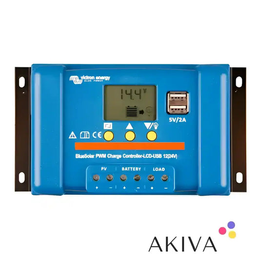 BlueSolar PWM-LCD&USB 12/24V-30A solar charge controller with LCD display and USB ports