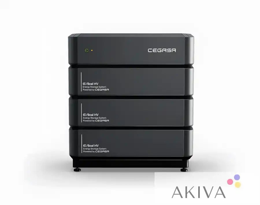Black modular energy storage system Cegasa E/Scal HV Home 4S for off-grid power solutions