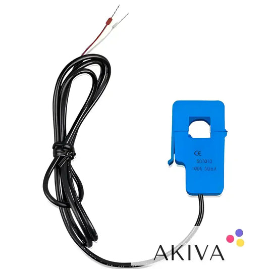 Blue split core current transformer 100A with attached wires for MultiPlus-II system