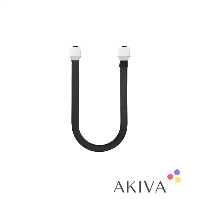 U-shaped black hose with metal connectors for EcoFlow Delta 0.85m Extra Battery Cable