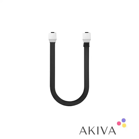 U-shaped black hose with metal connectors for EcoFlow Delta 0.85m Extra Battery Cable