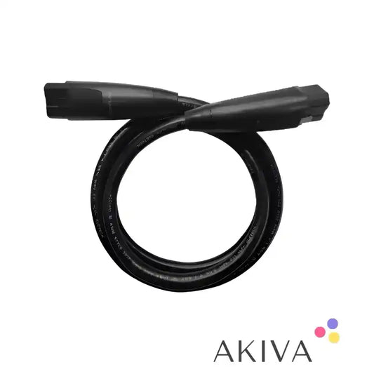 Black power cable with molded connectors for Ecoflow Infinity Cable