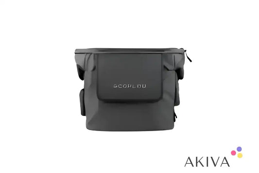 Gray portable power station bag for ECOFLOW MM100-HUB-bag, ideal for off-grid power solutions