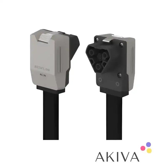 Two EV charging connectors for ECOFLOW Power Hub DC Main Out Adapter
