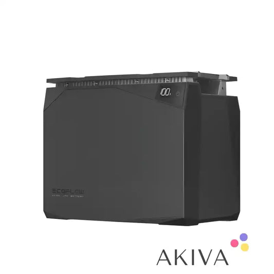 Black portable power station from EcoFlow Power Kits with 2kWh LFP battery