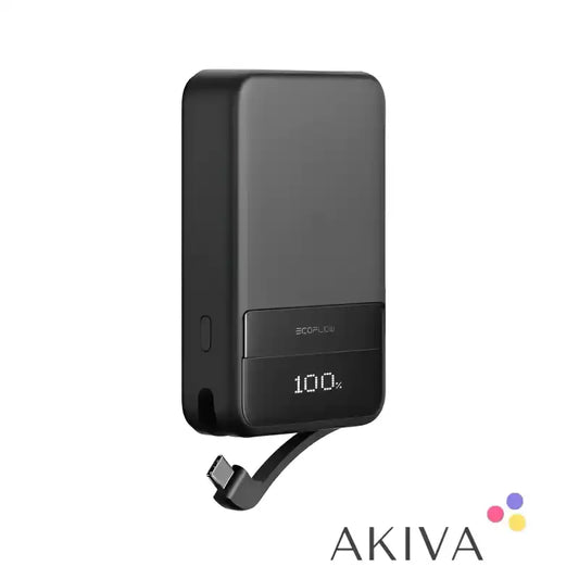 Black portable power bank ECOFLOW Rapid 10000 for off-grid power solutions