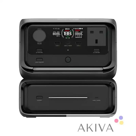 Black portable power station ECOFLOW River 3 Max Plus for off-grid power solutions